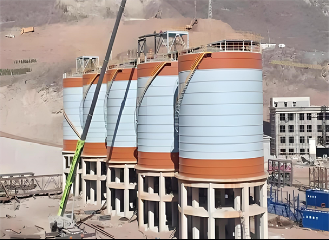 南口街道高架钢板仓